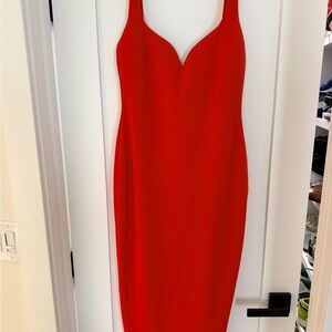 Nookie Fiery Red Midi Dress